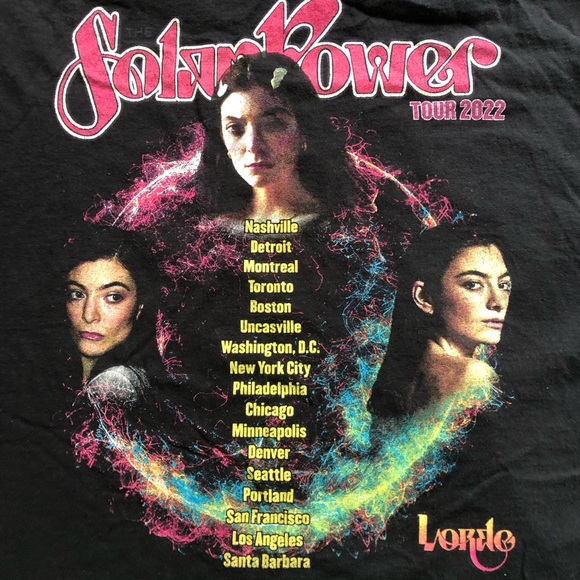 Lorde 2022 Tour Tee Shirt - Picture 5 of 5